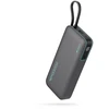 Cuktech CUKP200NGLDG 55W 20000mAh Powerbank with Built-in USB-C Cable – pilkos spalvos