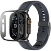 AmazingThing Radix Glass Screen Protector with dėklas skirtas Apple Watch UItra 3 49mm – Juodas