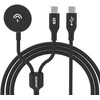 Dudao A12MaxC PD60W 2-in-1 Charger for Apple Watch / USB-C – juodos spalvos