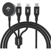 Dudao „Apple Watch A72b8 A12Max+ PD 100W 3in1“ įkroviklio laidas: USB-C „Lightning“ 1,2 m – juodos spalvos