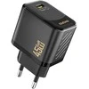 Dudao A28 45W GaN USB-C laidinis įkroviklis – juodos spalvos