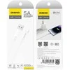 USB kabelis Dudao (L4SL) lightning (2A) baltas (1m)