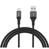 Dudao L3ST USB-A – USB-C 5A kabelis 1.2m pintas – juodos spalvos