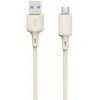 Dudao L7SM USB-A – micro USB kabelis 5A 1m – beige