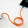 USB-C prie Lightning besisukantis kabelis Dudao L24CL 120W 1m (oranžinė)