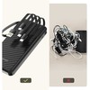 Dudao K11 10000mAh Powerbank su Built-in kabeliss – juodos spalvos