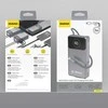 Dudao K31 Pro 45W 20000mAh Power Bank with Built-in Retractable USB-C Cable – pilkos spalvos