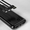 „Dudao K6Pro“ universalus 10 000 mAh maitinimo blokas su USB kabeliu, USB tipas C, žaibo juodas (K6Pro-juodas)
