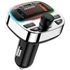 Dudao R2PRO+ FM moduliatorius with PD25W Bluetooth 5.3 RGB Charging Ports – juodos spalvos ir sidabro spalvos
