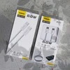 Dudao L6C USB-C – USB-C PD kabelis 30W 1m – light mėlynos spalvos