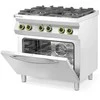 Dujinė viryklė 4 degikliai su elektrine konvekcine orkaite GN1/1 Kitchen Line - Hendi 225882