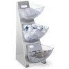 Vitrininis bufeto stovas cukrui, kavos grietinėlei, plieniniam, 3 x 1L - Hendi 428245