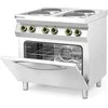Elektrinė viryklė 4 lėkštės su konvekcine orkaite GN1/1 Kitchen Line - Hendi 225936
