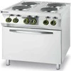 Elektrinė viryklė 4 lėkštės su konvekcine orkaite GN1/1 Kitchen Line - Hendi 225936
