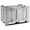 Europlast Austria Dėžės padėklų dėžės konteineris 610L su padėklu ir dangteliu 120x100x76 cm UN ADR