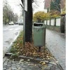 Europlast Austria Gatvės šiukšliadėžė, miesto šiukšlių konteineris stulpui ar sienai, DIN 50L - žalias