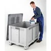 Europlast Austria Dėžės padėklų dėžės konteineris 610L su padėklu ir dangteliu 120x100x76 cm UN ADR
