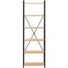 Frommstarck Knygų spinta knygoms, dekoracijoms, loft industrial, max 150 kg, 6 LENTYNOS