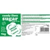 Gsg24 Spalvotas cukrus cukraus vatai, žalias, natūralaus cukraus vatos skonio, 1kg