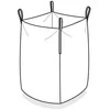 Gsg24 Maišelis BIG BAG atviras patikrintas sertifikatas 90x90x130cm 1000kg