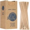 Gsg24 BIO ekologiški popieriniai šiaudeliai PAPER STRAWS 6/205mm - rudi 250 vnt.