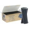 Gsg24 BIO ekologiški popieriniai šiaudeliai PAPER STRAWS 6/150mm - juodi 650 vnt.