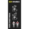 Gymrex Nemokamas svorio treniruoklis krūtinės ir rankų raumenų treniruotėms PLATUS KRŪTINĖS PRESS