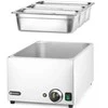 Hendi Bain-marie maisto šildytuvas 3x GN 1/3 100 mm su dangteliais 1000 W