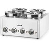 Hendi Bain marie elektrinis šildytuvas patiekalams, padažams, sriuboms Thermosystem 4 800 W 4 x 4 l