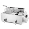 Hendi Mastercook skaitmeninė skydinė gruzdintuvė su čiaupu 2x8L 2x3500W