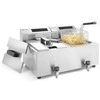Hendi Mastercook skaitmeninė skydinė gruzdintuvė su čiaupu 2x8L 2x3500W