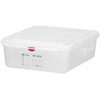 Hendi GN 1/2 maisto konteineris su etikete ir dangčiu 12,5 l 325x265x200 mm