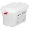 Hendi Maisto konteineris GN 1/9 su dangteliu su etikete 1 l 176x108x100 mm