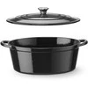Hendi Emaliuotas ketaus puodas, ovalus, 6,88 l, 405x255x134 mm
