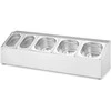 Hendi Plieninis stovas maisto konteineriams 3x GN 1/6 2x GN 1/9