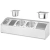 Hendi Plieninis stovas maisto konteineriams 3x GN 1/6 2x GN 1/9