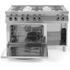Hendi Laisvai pastatoma elektrinė viryklė 6 x 2,6 kW su GN1/1 3 kW orkaite, plotis 120 cm