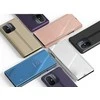 Dėklas Hurtel Glossy Flip Case, skirtas Xiaomi Redmi 11A / Poco C55 / Redmi 12C Clear View Case juoda