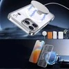 Hurtel Dėklas Hybrid Armor X skirtas Samsung Galaxy S25 FE su stoveliu suderinama su MagSafe – skaidrus