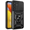 Hurtel Hybrid Armor Camshield dėklas skirtas Samsung Galaxy A57 – juodos spalvos
