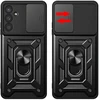 Hurtel Hybrid Armor Camshield dėklas skirtas Samsung Galaxy A57 – juodos spalvos