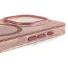 Hurtel Glitter dėklas su MagSafe skirtas Apple iPhone 16e – rožinės spalvos