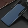 Hurtel Dėklas dėklas Samsung S24+ su su atvartu ir stovu Eco Leather View Case mėlyna