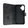 Hurtel Leather Book Apple iPhone 16 – dėklas telefonui juodos spalvos