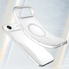 Hurtel Dėklas Magnetic Abrasive skirtas Apple iPhone 17 Air suderinamas su MagSafe – baltos spalvos