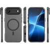 Hurtel Dėklas Magnetic Abrasive skirtas Apple iPhone 17 Air suderinamas su MagSafe – matinės juodos spalvos