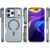 Hurtel Dėklas Magnetic Abrasive skirtas Apple iPhone 17 Pro suderinamas su MagSafe – mėlynos spalvos