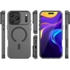 Hurtel Dėklas Magnetic Abrasive skirtas Apple iPhone 17 Pro suderinamas su MagSafe – matinės juodos spalvos
