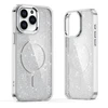 Hurtel Glitter dėklas skirtas Samsung Galaxy S26 Ultra, MagSafe Compatible – Baltas