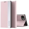 Hurtel Sleep dėklas Pro skirtas Apple iPhone 16e su flap and stand – rožinės spalvos